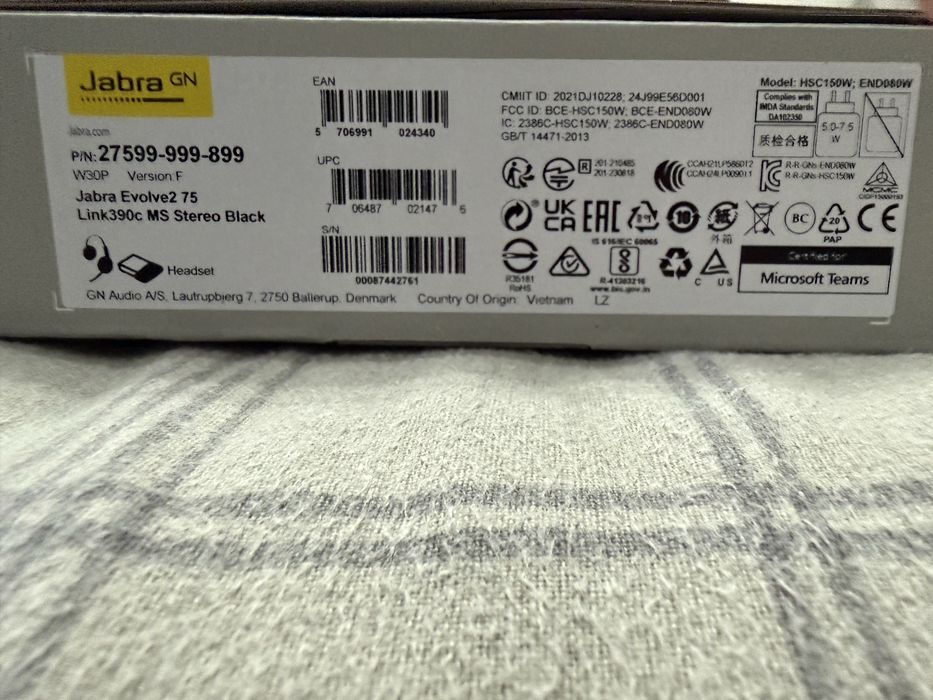 Casti Jabra Evolve 2 75 usb C