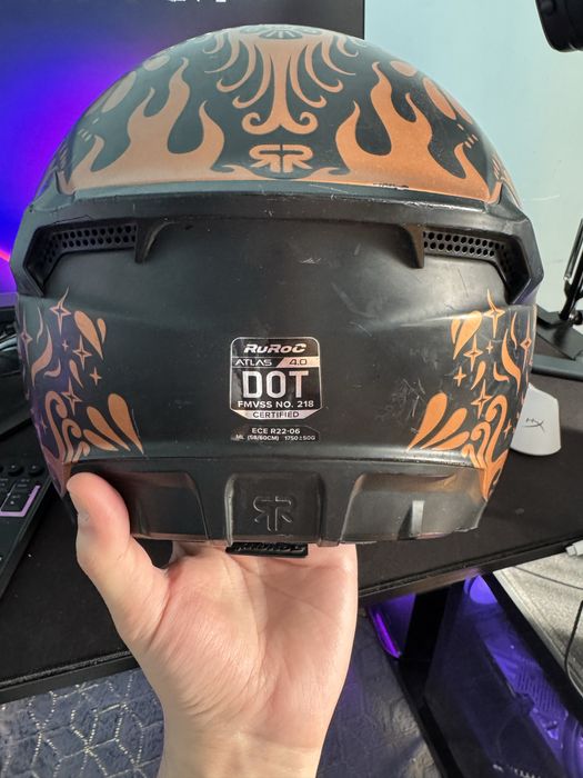 Shlem Ruroc Atlash 4.0+ shockwave garnitura, harman kardon