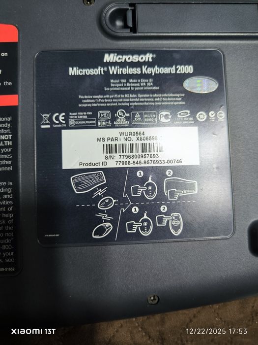 Tastatura și mouse wireless Microsoft 2000