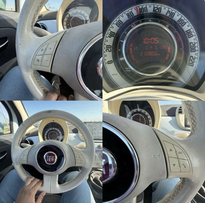 Fiat 500 baby blue