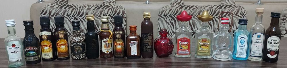 Бутылки разного размера