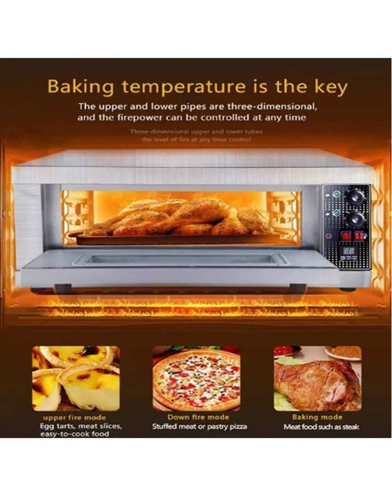 Професионална фурна за пици Печка за пица Закуски хляб Готвене