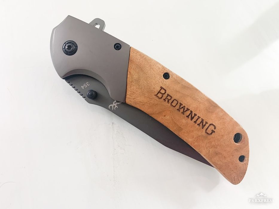 Browning - Сгъваем автоматичен нож с иноксово покритие на острието