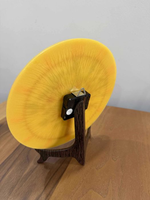 Ръчно изработен часовник - дървото на живота, с луминисцентни цифри