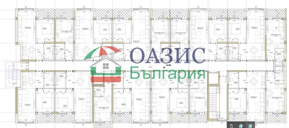 2-стаен апартамент на 1-ви етаж, Атлиман Резиденс Ризорт, Китен, обл. Бургас, България-66,75 кв.м. + двор 15,73 кв. м.,