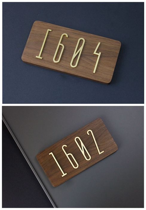 Cifre si litere din alama