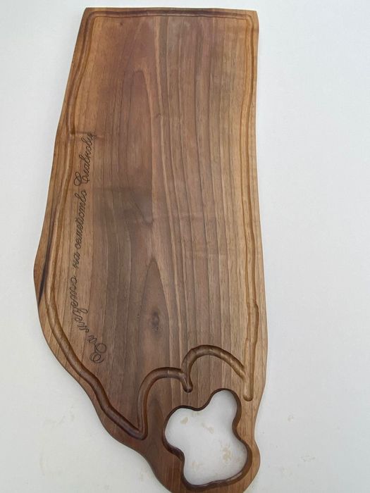 Лазарно гравирани дъски за мезета от орех