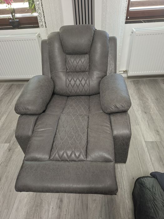 Fotoliu relaxare Homcom microfibra