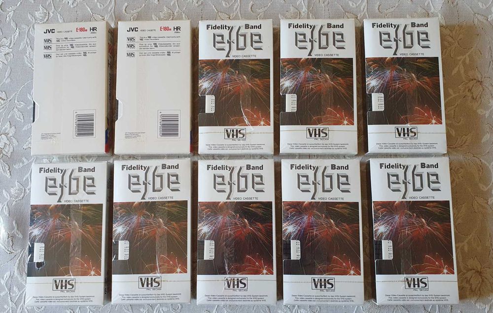 Нови видеокасети VHS TDK, JVC, BASF, Sony, Memorex. Konica