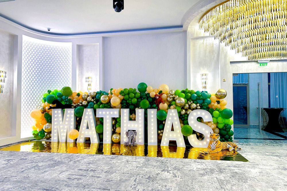 Litere luminoase litere volumetrice eveniment nunta botez de efect