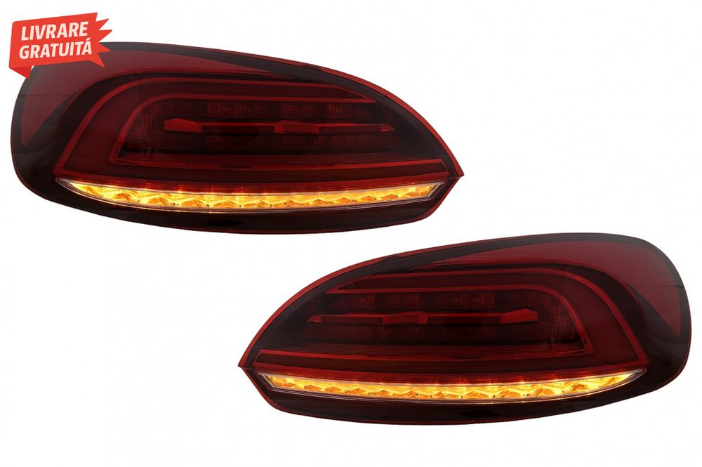 Stopuri LED VW Scirocco Hatchback 137 Mk3 (2008-2014) Rosu Semnal Dina