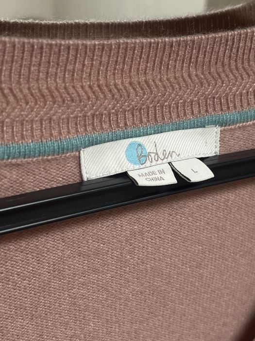 Pulover Boden, 100% Cașmir, roz pal (nude)