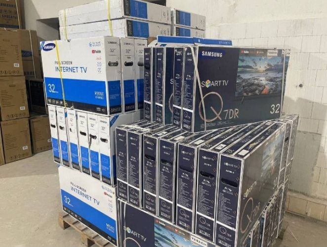 Телевизор SAMSUNG™ QRiSTAL AndroiD14 +GOLOS Smart FULL 45~32~40~55~65