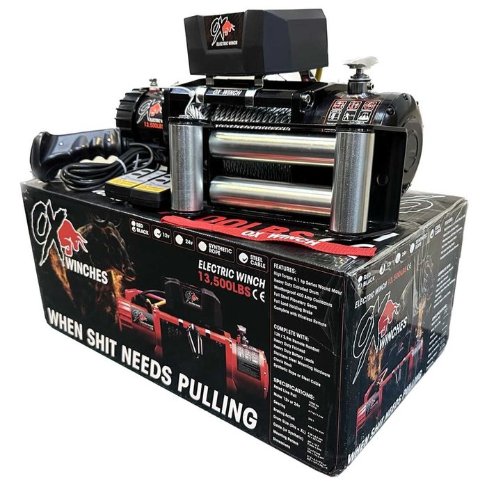 Troliu Electric 13.500 LBS 12V – Cablu Oțel Rezistent, Wireless