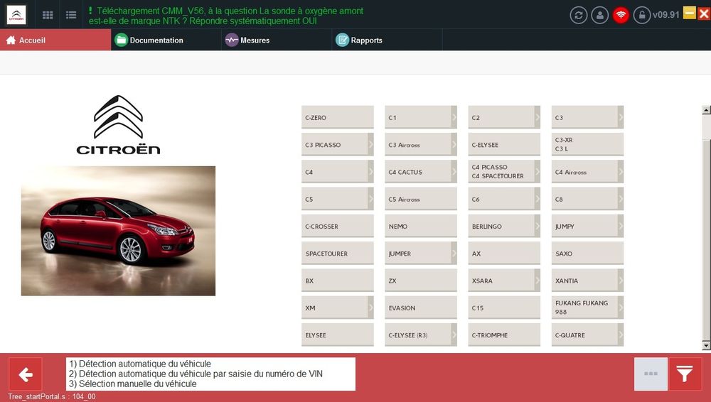 Tester diagnoza PSA diagbox lexia Citroen Peugeot DS PSA
