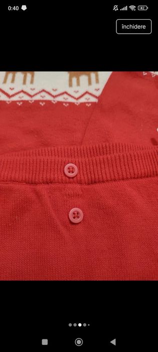 Set Craciun marimea 68, marca C&A, 3 piese