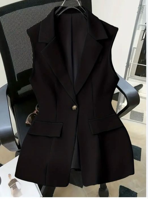 Плисирана  миди пола + подарък елек