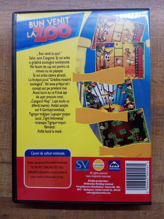 Joc BUN VENIT LA ZOO pe CD, pt copii prescolari, in RO si maghiara