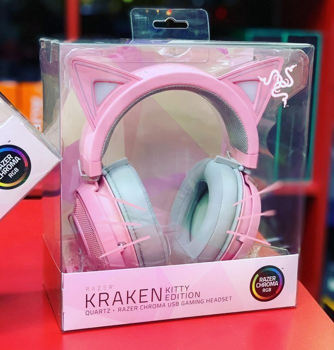 Распродажа! Razer Kraken Kitty RGB Наушники Подарок для девушки