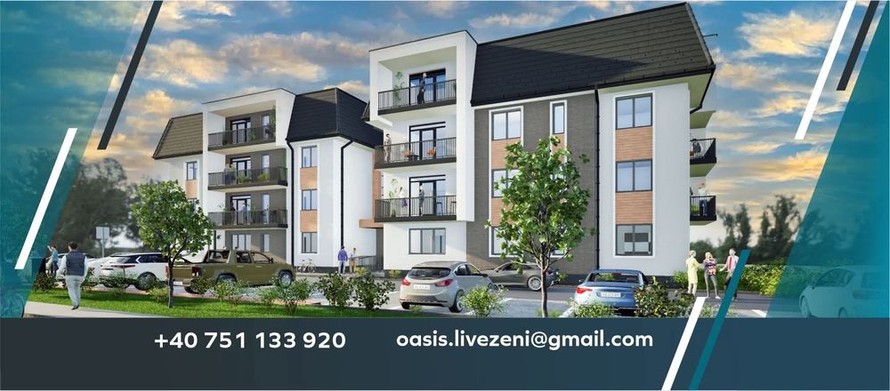 Oasis Apartments Livezeni oferă— Apartamente noi finisate la cheie