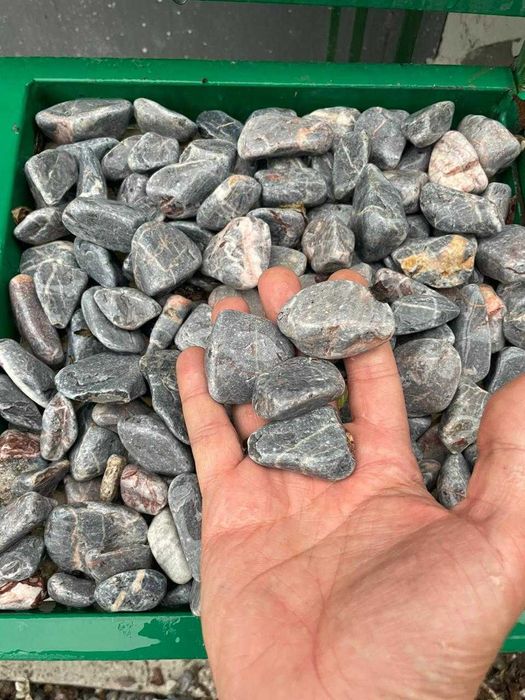 Галька серая для дизайн