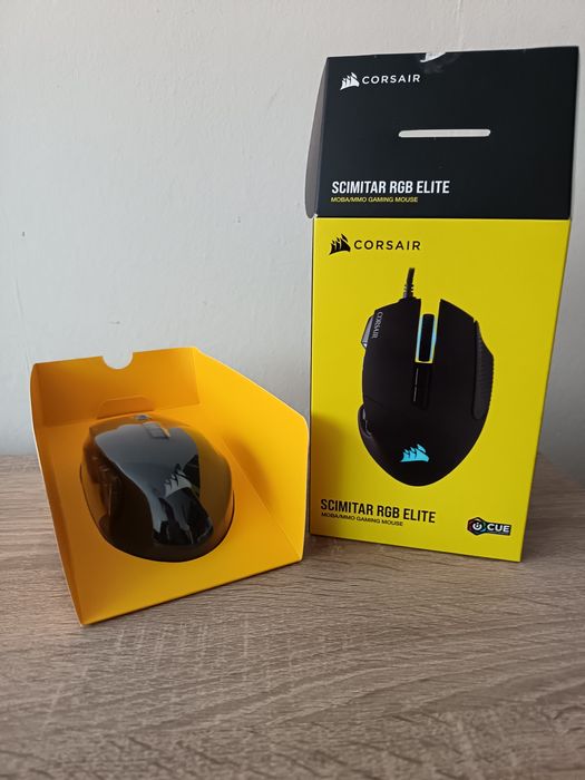 Гейминг мишка Corsair - Scimitar Elite RGB, оптична, черна