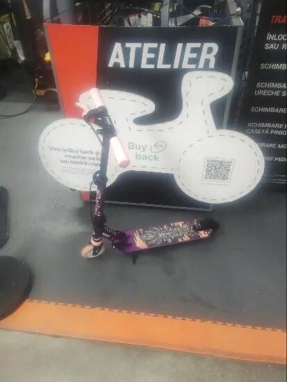 Trotinetă cu Suspensii şi Frâne pe Ghidon Mid - (SecondHand) Decathlon