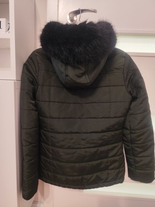Тъмнозелено зимно яке XS-S