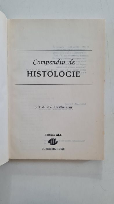 Compendiu de histologie Ion Gherman 1993
