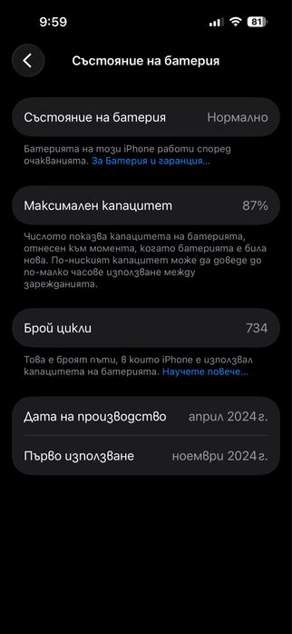 Iphone 15 128GB.