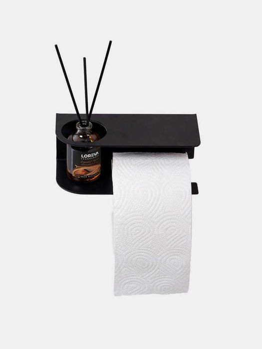 Держатель  LOFTICA, для туалетной бумаги, с полкой для освежителя