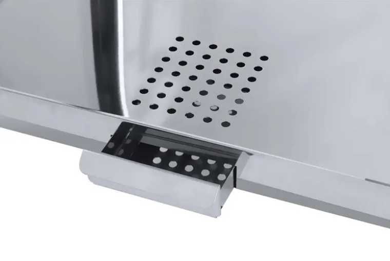 Aparat electric  pentru popcorn, 1.44 kW, roșu-argintiu, capac negru