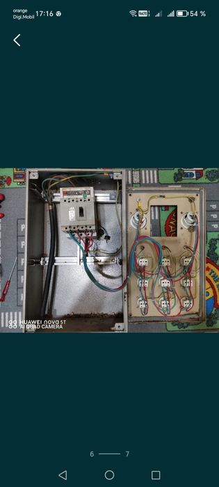 Organizator electric pentru șantier defect