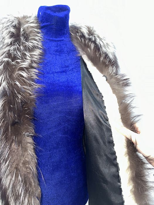 Норка оригинал шуба с чернобуркой