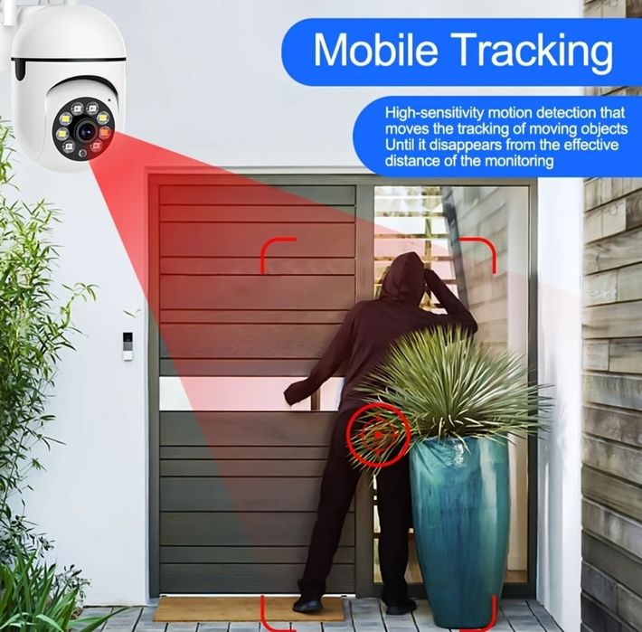 2 броя WiFi Камери за Наблюдение, 1080P HD, Външни, , ССТѴ IP Камера