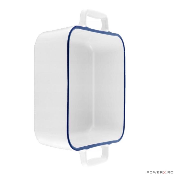 Vas termorezistent din ceramica patrat pentru cuptor, 27 cm,