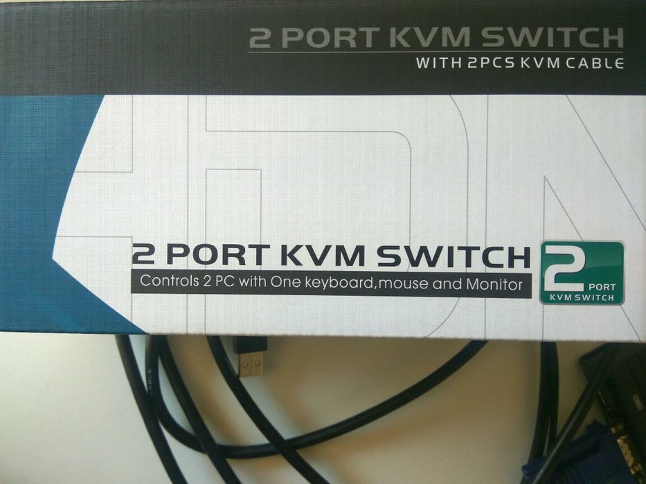 Устройство за работа с 2PC, един монитор, мишка и клавиатура