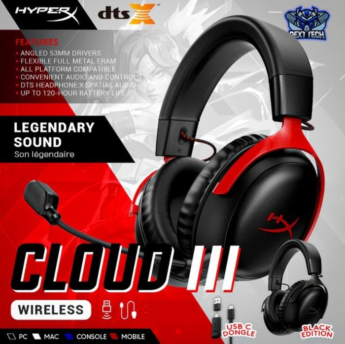 Оригинал! Hyperx Cloud 3 Wired Проводные Наушники