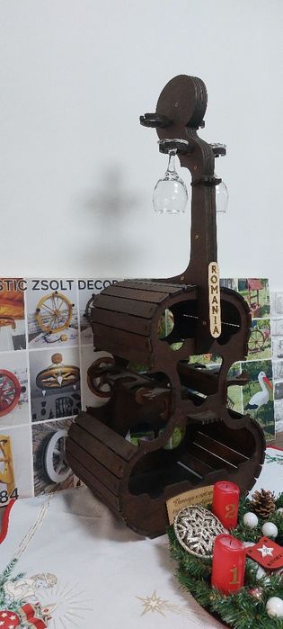 Suport pentru sticle de vin violoncel
