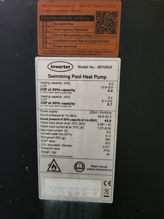 Pompa de caldura (fara schimbator) 9kw bpnr09