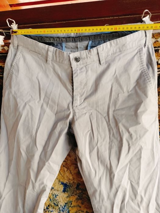 Pantaloni casual de bărbați Angelo Litrico (C&A) Gri deschis, croială slim, mărimea 50