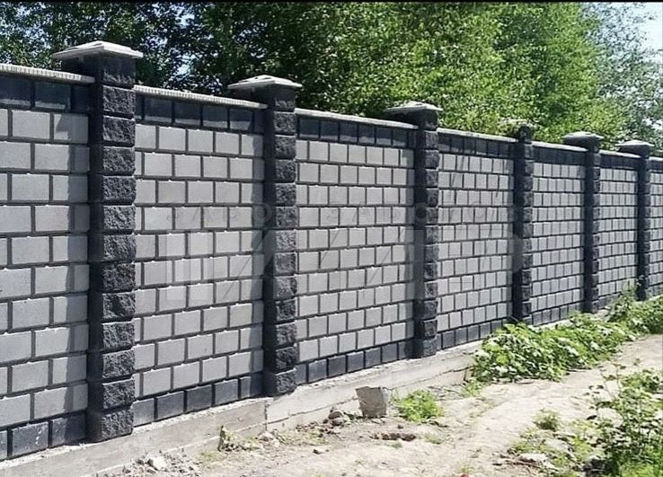 Покраска шлакоблоков