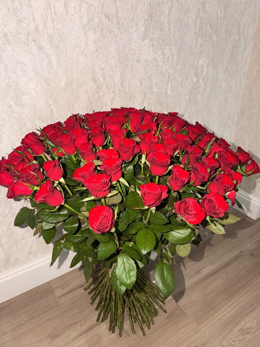 Красные роза 101шт