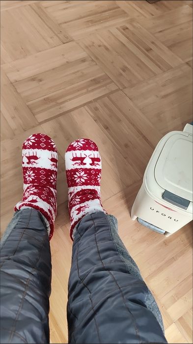 теплые носки новогодние