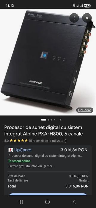 Vand procesor sunet allpine PXA-H800