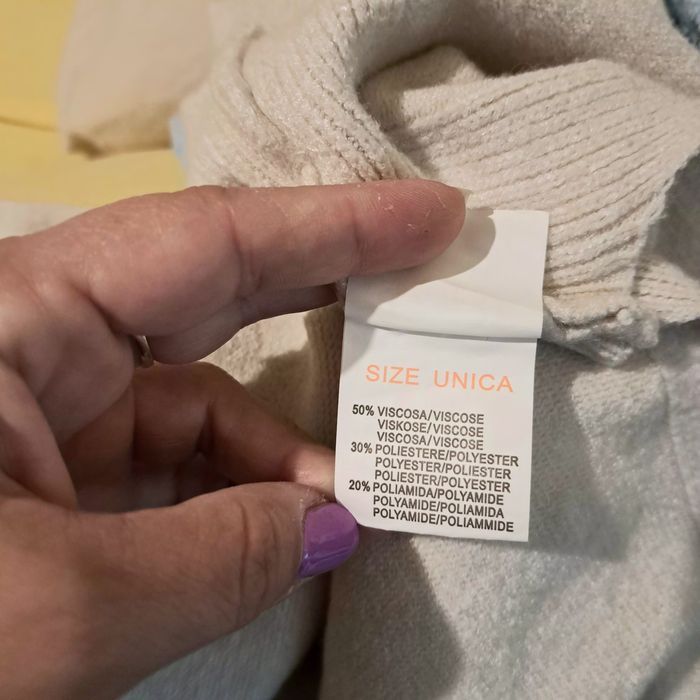 Vesta , poncho cashmere feeling