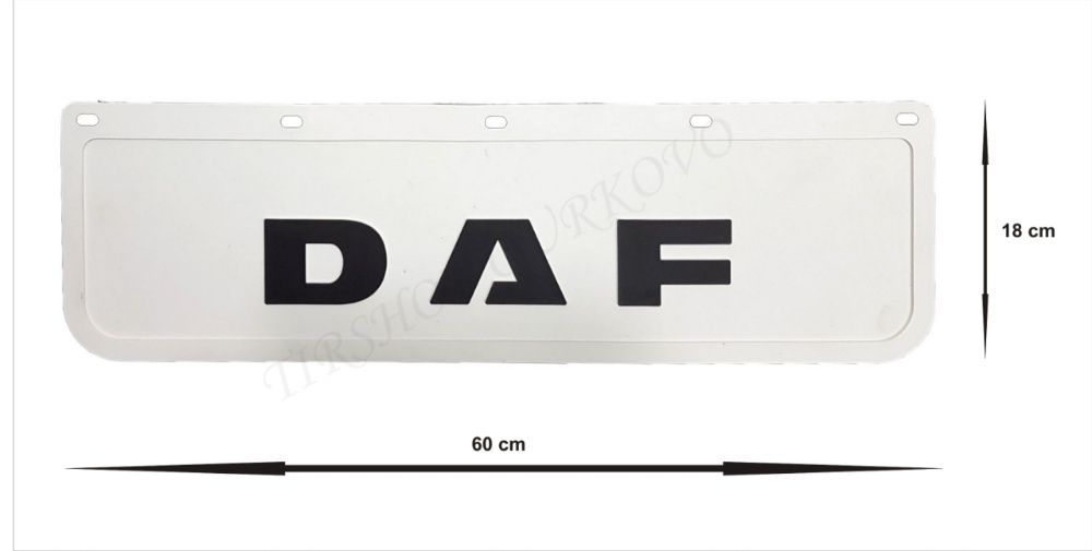 Релефни гумени бели калобрани Даф/DAF