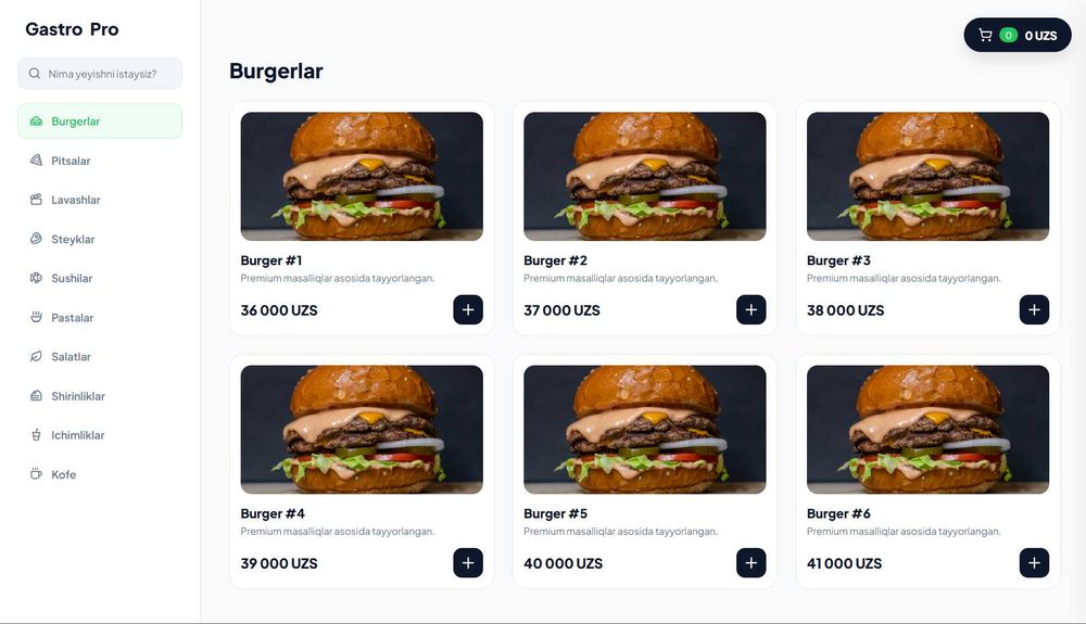 Web sayt yaratish xizmati