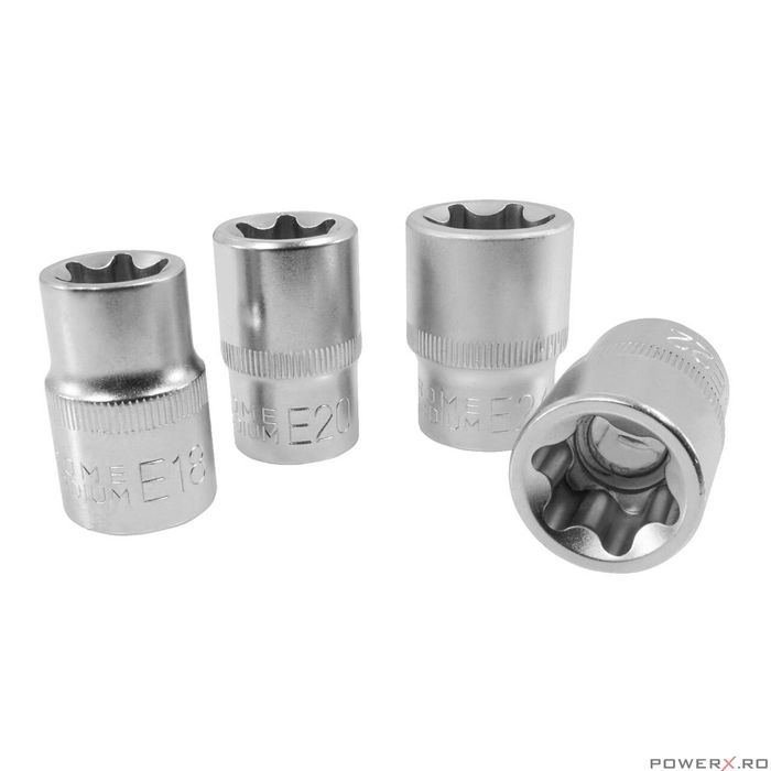 Set de 9 chei tip torx, 1/2" E10-E24, Verke