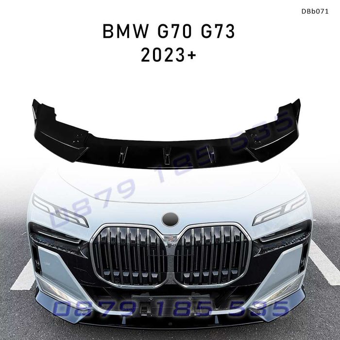 Преден лип спойлер BMW G70 G73 2023+ DBb071 тунинг предна броня бмв г70 tuning lip spoiler